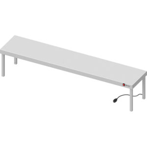 Stalgast Edelstahl Wärmebrücke 1-etagig 1700x400x400 mm mit Keramik-Infrarot-Strahlern