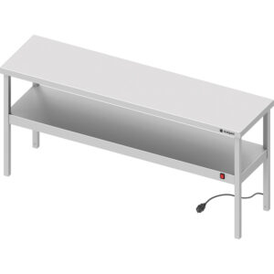 Stalgast Edelstahl Wärmebrücke 2-etagig 1400x400x700 mm mit Keramik-Infrarot-Strahlern