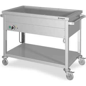 Stalgast Edelstahl Bain-Marie Wagen mit einem Becken, für 4x GN1/1530x600x850 mm