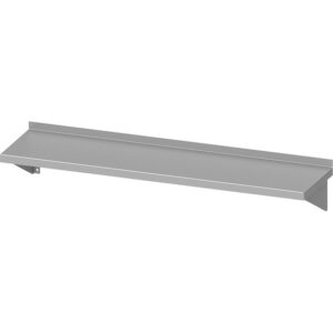 Stalgast Edelstahl Wandbord ECO mit Konsolen 1000x300x170 mm, Selbstmontage