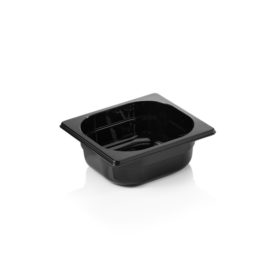 Was Germany GN Behälter GN 96 BLACK 1/6-065 mm, schwarz, Polycarbonat