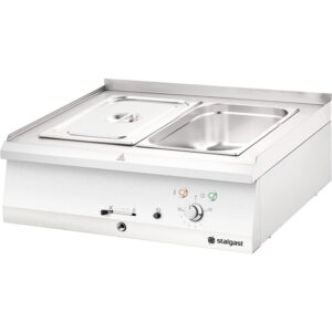 Stalgast Elektro-Bain-Marie 2x GN 1/1, Tischgerät aus Edelstahl, Serie 700 ND