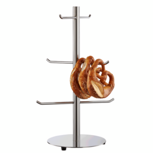 Was Germany Brezel-/Wurstständer, 6 armig, 51 cm, Ø 22 cm, Chromnickelstahl
