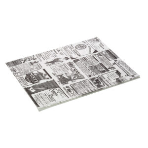 Was Germany Burgerpapier Times White Set WRAP & GO, 28 x 34 cm, Set á 1000 Stück, Fettpapier