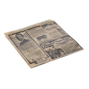 Was Germany Takeawaytüte Times Brown Set WRAP & GO, 13 x 14 cm, Set á 1000 Stück, 2-seitig geöffnet, Fettpapier