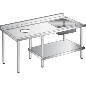 Prismafood Zulauftisch (BxTxH): 180 x 77 x 85 cm