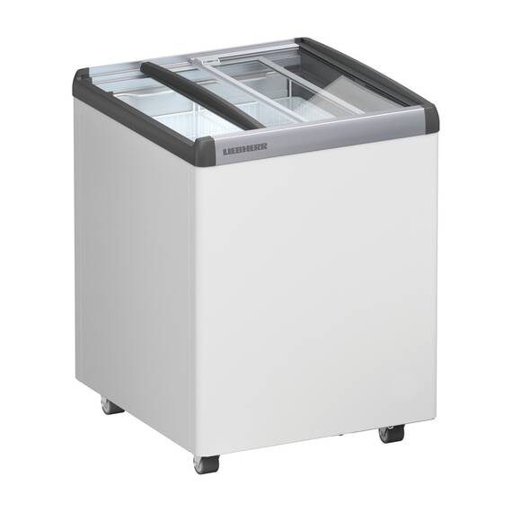 Liebherr EFE 1552 Eiscreme-Gefriertruhe mit Glasschiebedeckel und Lenkrollen