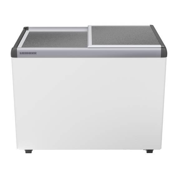 Liebherr EFE 3000 Eiscreme-Gefriertruhe mit Aluminium-Schiebedeckel und Lenkrollen