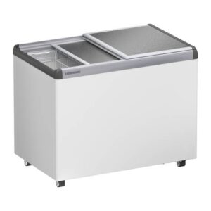 Liebherr EFE 2200 Eiscreme-Gefriertruhe mit Aluminium-Schiebedeckel und Lenkrollen