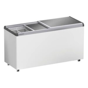 Liebherr EFE 5100 Eiscreme-Gefriertruhe mit Aluminium-Schiebedeckel und Lenkrollen