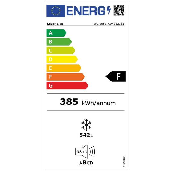 Liebherr EFL 6056 Gefriertruhe mit Edelstahl-Deckel, Lenkrollen und LED