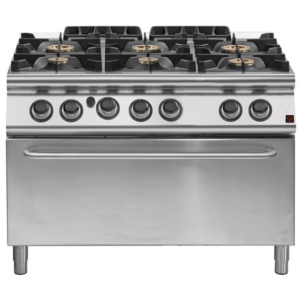 Prismafood Gasherd 6 Brenner mit Maxiogasofen