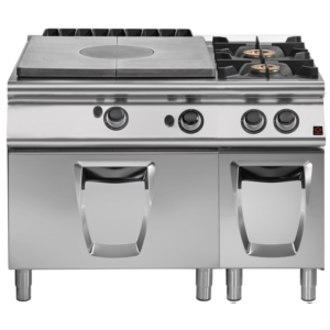 Prismafood Gasglühplattenherd mit Gasbackofen & Gasherd mit 2 Flammen