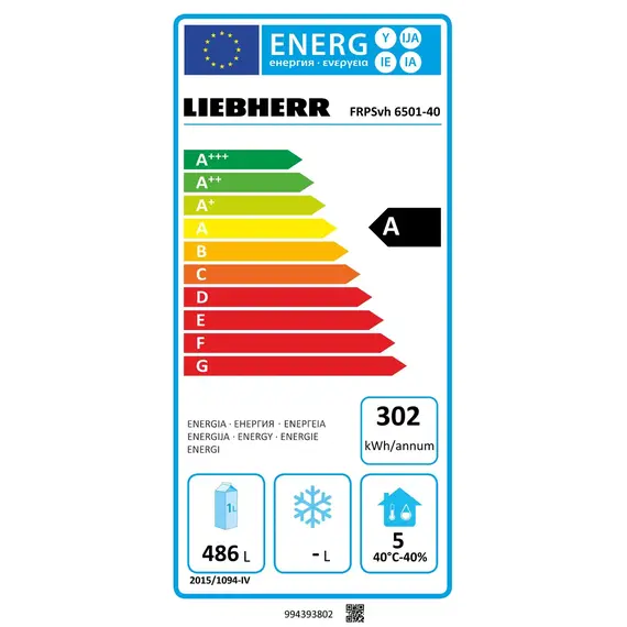 Liebherr FRPSvh 6501 Perfection Kühlschrank GN 2/1 mit Umluftkühlung