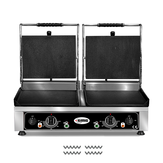 GMG Doppel-Kontaktgrill KG2735DE, gerillt