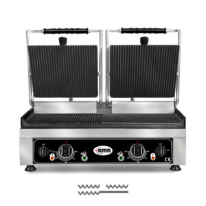 GMG Doppel-Kontaktgrill KG5530DEG, oben gerillt, unten Glatt/Gerillt