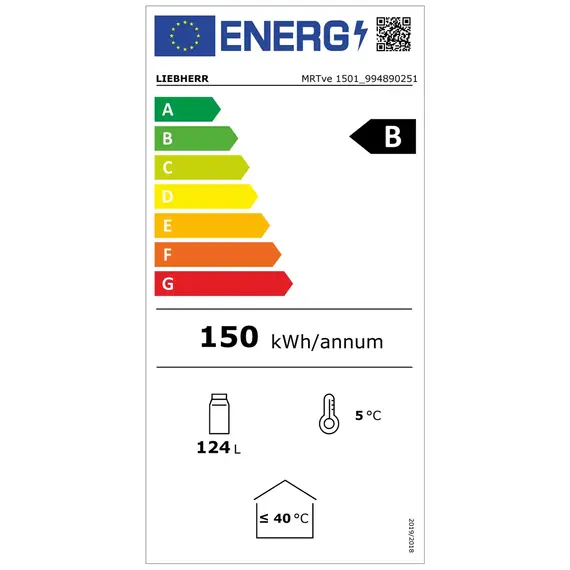 Liebherr MRTve 1501 Performance Unterbaufähiger Kühlschrank mit Umluftkühlung