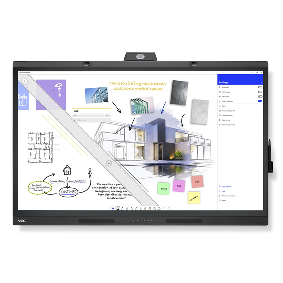 NEC MultiSync® WD551 LCD 55" Windows Collaboration Display