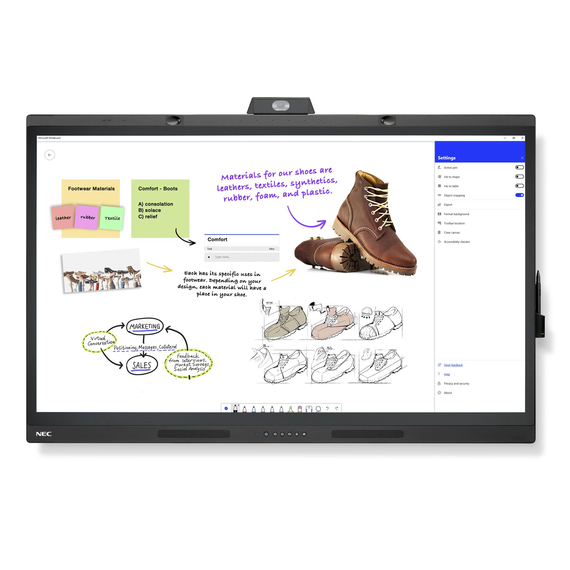NEC MultiSync® WD551 LCD 55" Windows Collaboration Display