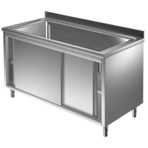 Prismafood Topf - Spülschrank 1,8m - 1 Becken L166xB50xT38cm STD
