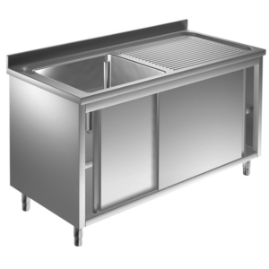 Prismafood Spülschrank 1,4m - 1 Becken links L60xB50xT30cm STD