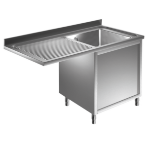 Prismafood Spülmaschinen Spülschrank 1,4m-1 Becken rechts L50xB40xT25cm STD