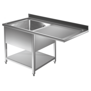 Prismafood Spülmaschinen Spültisch 1,2m - 1 Becken links L50xB50xT30cm STD