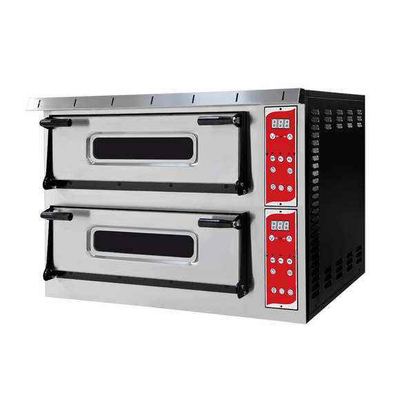 Prismafood Pizzaofen Special Vollschamott digital BREIT - 2 Kammern