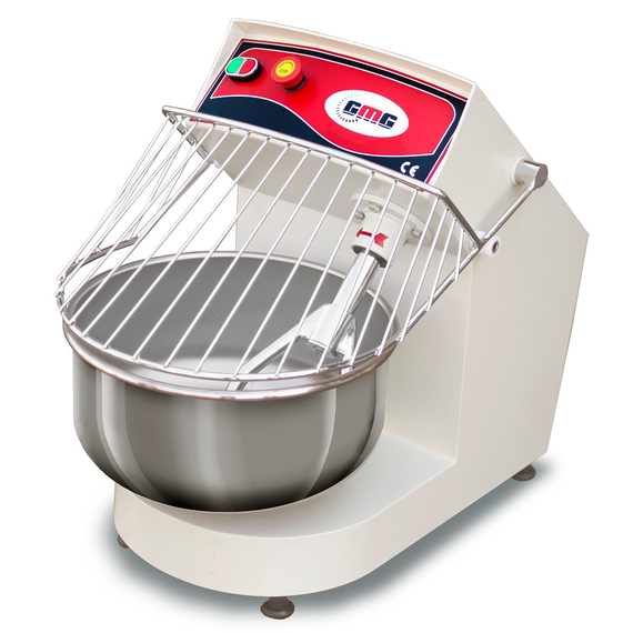 GMG Teigmixer 20 Liter / 17 kg Teig, mit Festem Kopf und Fester Wanne