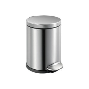 Aliseo Prestige Hygieneeimer - gebürstetes Chrom, 5 Liter