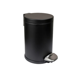 Aliseo Prestige Hygieneeimer - schwarz matt, 5 Liter