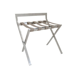 Aliseo Kofferablage - mit Rückenlehne, chrom/beige