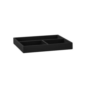 Aliseo Londoner Utensilienbox - 3 Fächer, schwarz