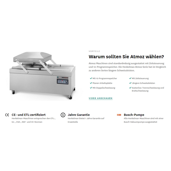 Henkelman Atmoz 2-75 Vakuumierer