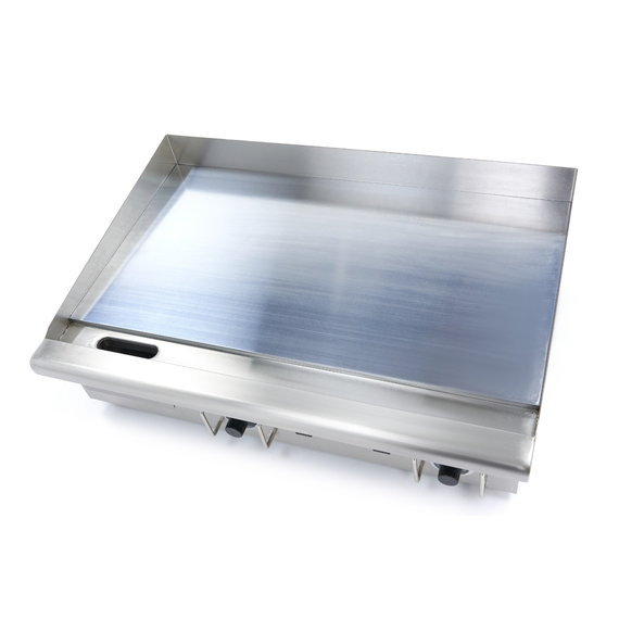 Maxima Gastro Grillplatte - Glatte Chrom - 73 cm - inkl. Tropfschale - 400 V