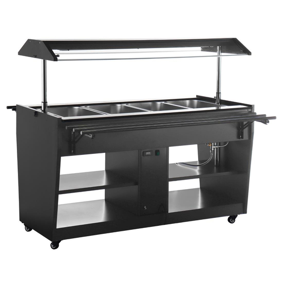 Buffalo Beheizte Buffetbar Schwarz
