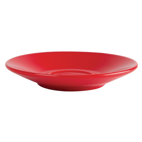 Olympia Cafe Untertassen rot 11,7cm (12 Stück)