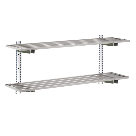Gastro M Edelstahlwandregal 140cm breit