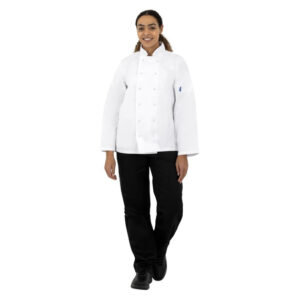 Whites Vegas Kochjacke lange Ärmel weiß L