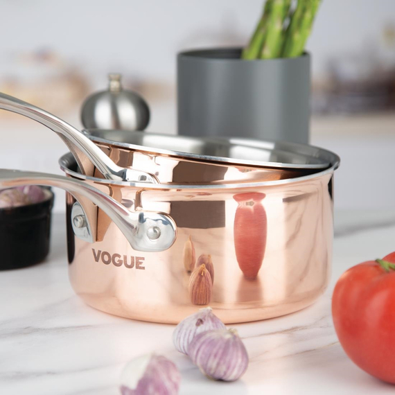 Vogue Tri-wall Kupfer Stieltopf Induktion 18cm