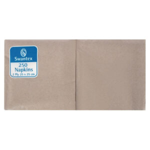Kompostierbare Cocktailservietten braun 25cm (2000 Stück)