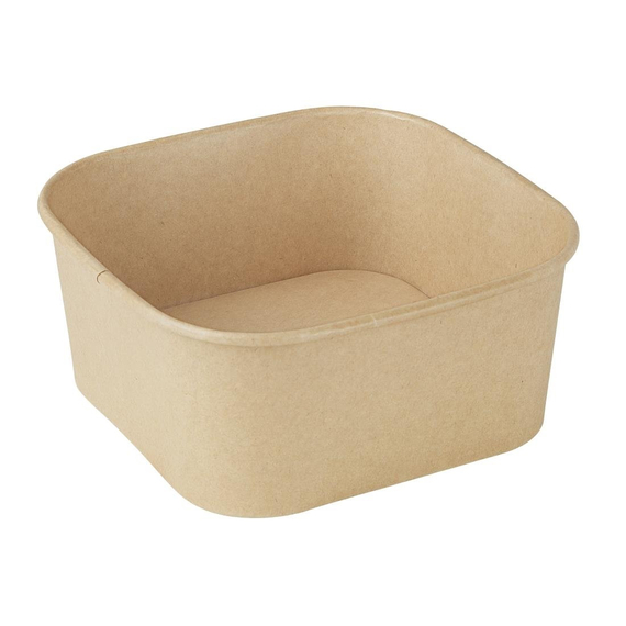 Fiesta Wiederverwendbare quadratische Behälterbasen 1400ml (300 Stück)
