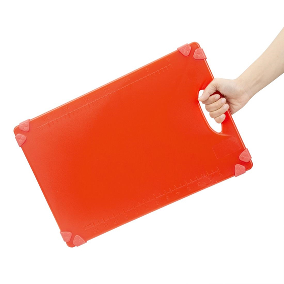 Hygiplas Commercial Grip Schneidebrett Rot 458x306mm