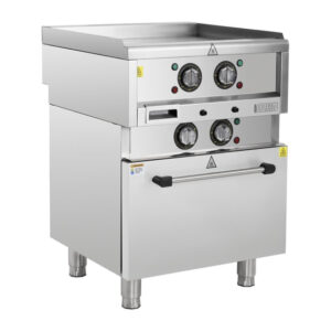 Buffalo 600 Serie freistehende elektrische Grillplatte mit Umluftofen