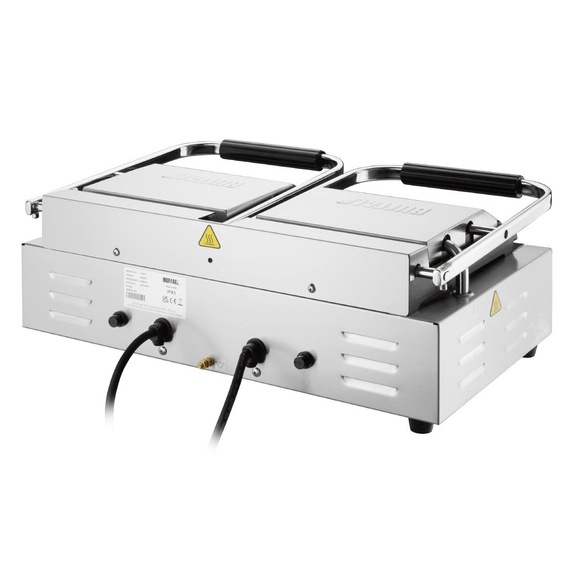 Buffalo Doppelkontaktgrill Gerippte Platten