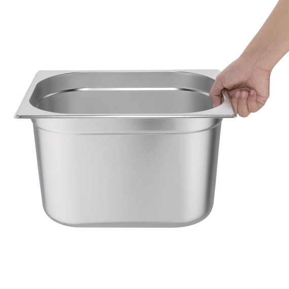 Vogue GN-Behälter Edelstahl 20cm GN1/2