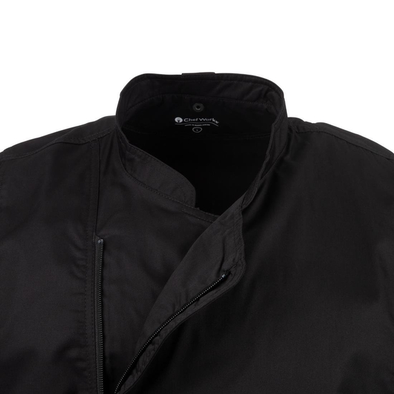 Chef Works Springfield Zipper Mens Chefs Jacket Schwarz M