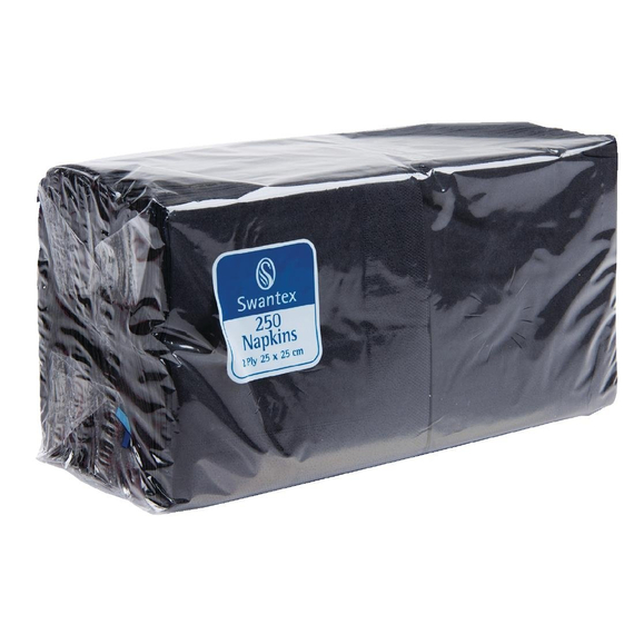 Cocktailservietten schwarz 25cm (2000 Stück)