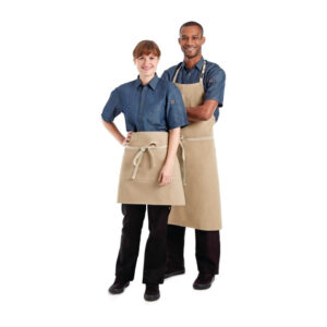 Chef Works Urban Austin Denim halbe Bistroschürze Natur