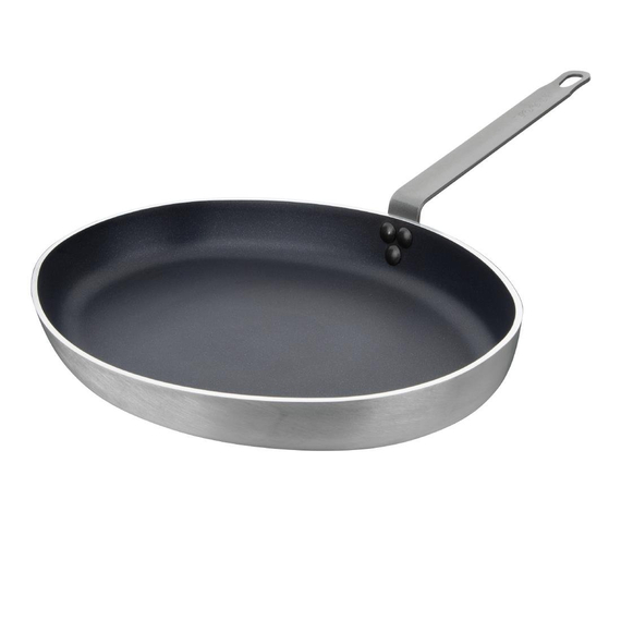 Vogue Aluminium Antihaft Teflon Platinum Plus Oval Bratpfanne 40cm